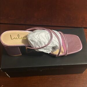 NIB! Lulu's Women's Pink Heeled Sandals